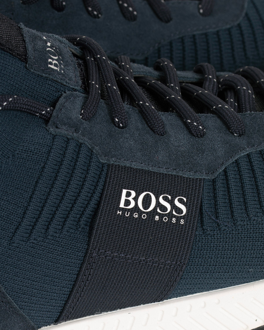 Homme | BOSS Athleisure Titanium Mesh Running Sneaker Navy | BOSS GREEN | BOSS Athleisure Titanium Mesh Running Sneaker Navy