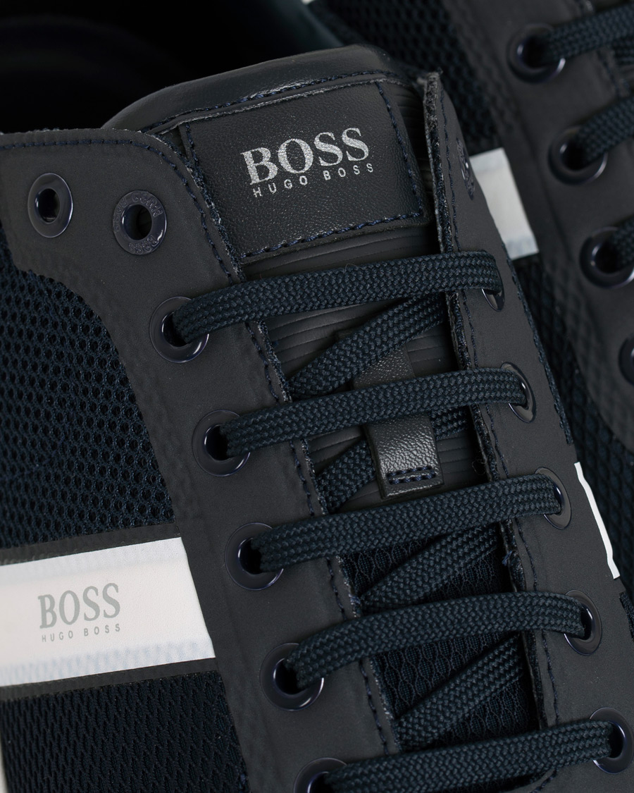 Heren | BOSS Athleisure Glaze Sneaker Navy | BOSS GREEN | BOSS Athleisure Glaze Sneaker Navy