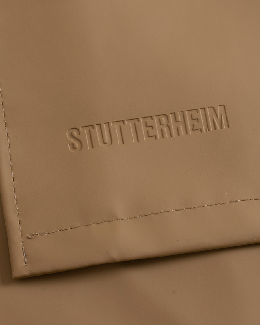 Heren | Jassen | Stutterheim | Stockholm Blocked Raincoat Green/Brown