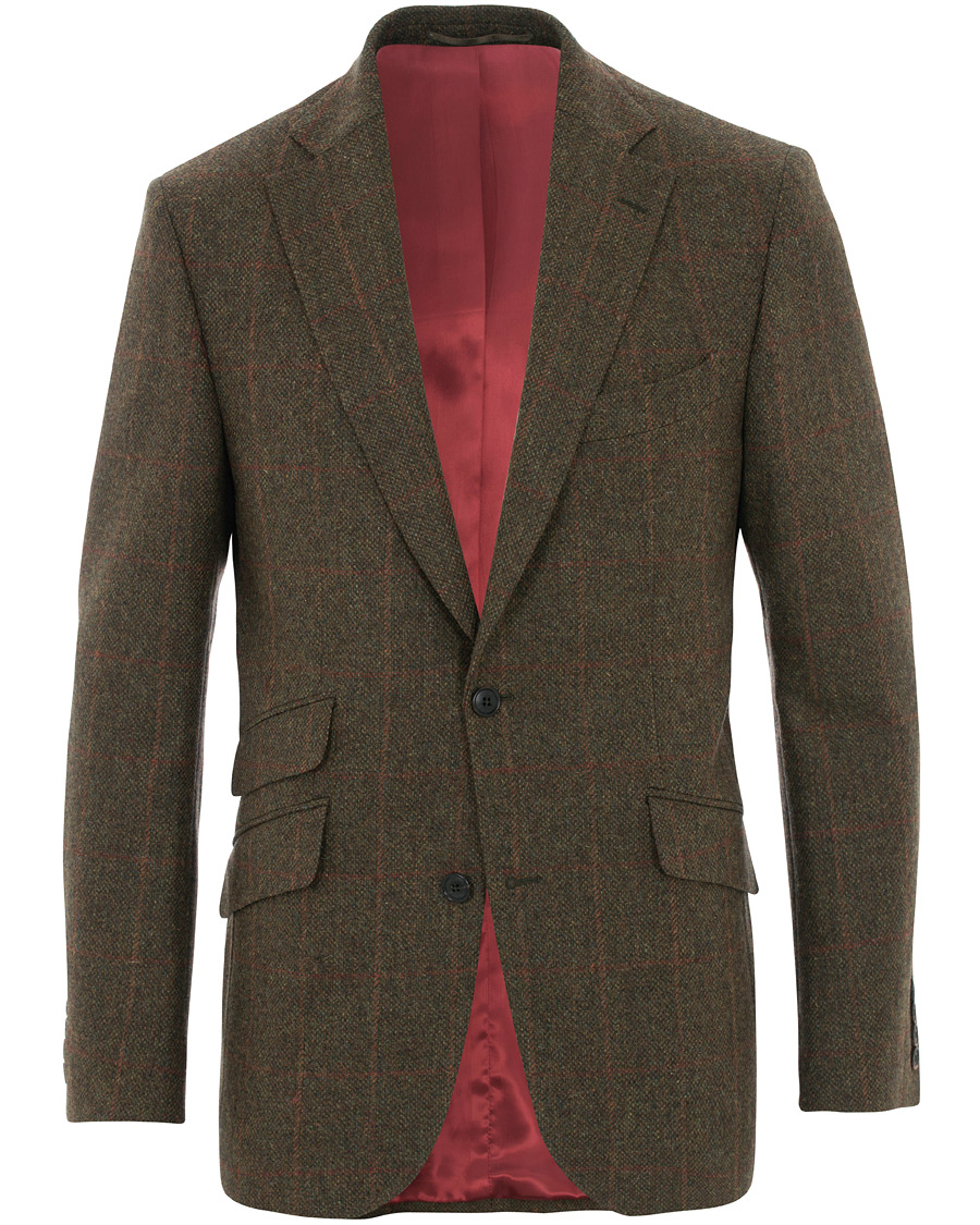Homme | Blazers | Walker Slater | Edward Tweed Windowpane Blazer Green