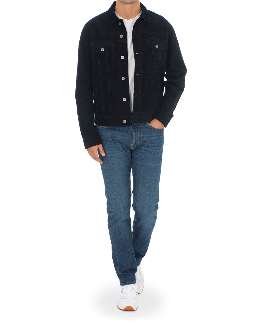Heren | Jassen | J.Crew | Stretch Corduroy Trucker Jacket Navy
