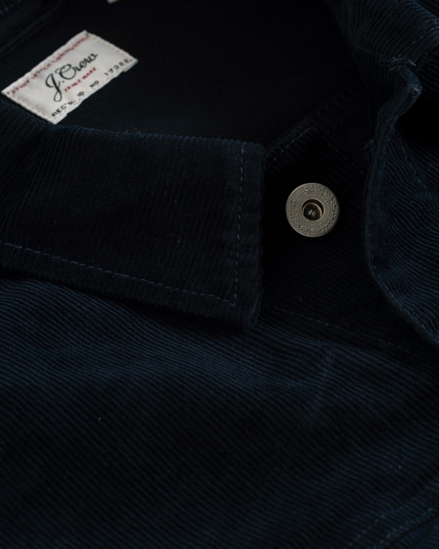 Heren | Jassen | J.Crew | Stretch Corduroy Trucker Jacket Navy