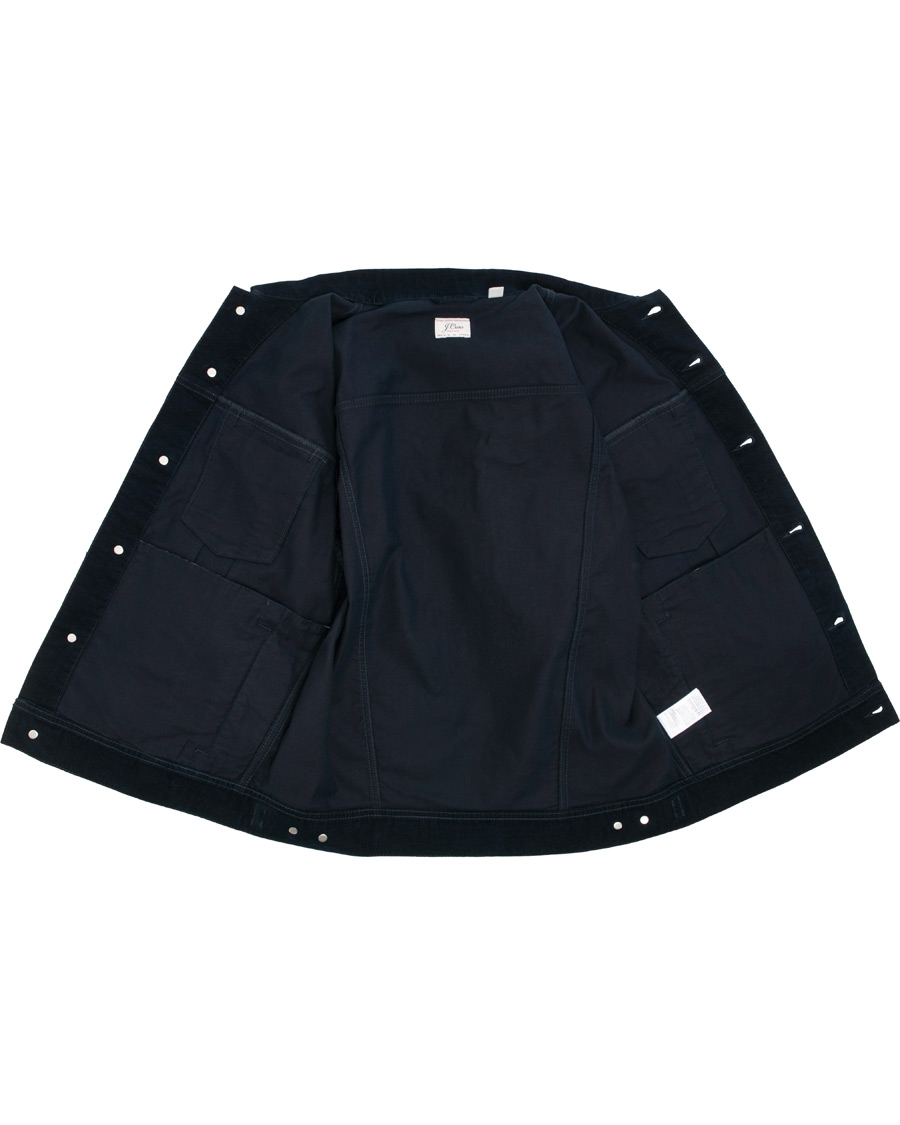 Heren | Jassen | J.Crew | Stretch Corduroy Trucker Jacket Navy