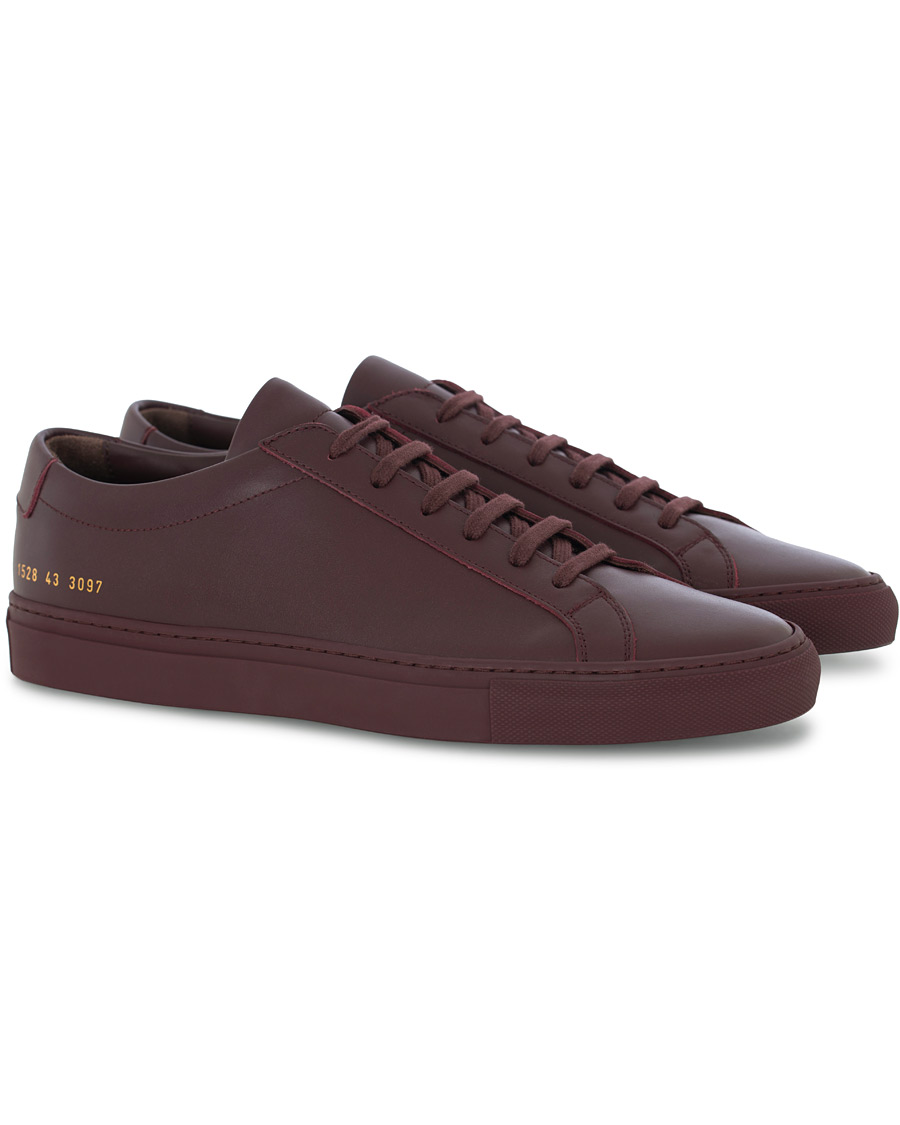 Homme | Common Projects Original Achilles Leather Sneaker Wine Red | Common Projects | Original Achilles Leather Sneaker Wine Red