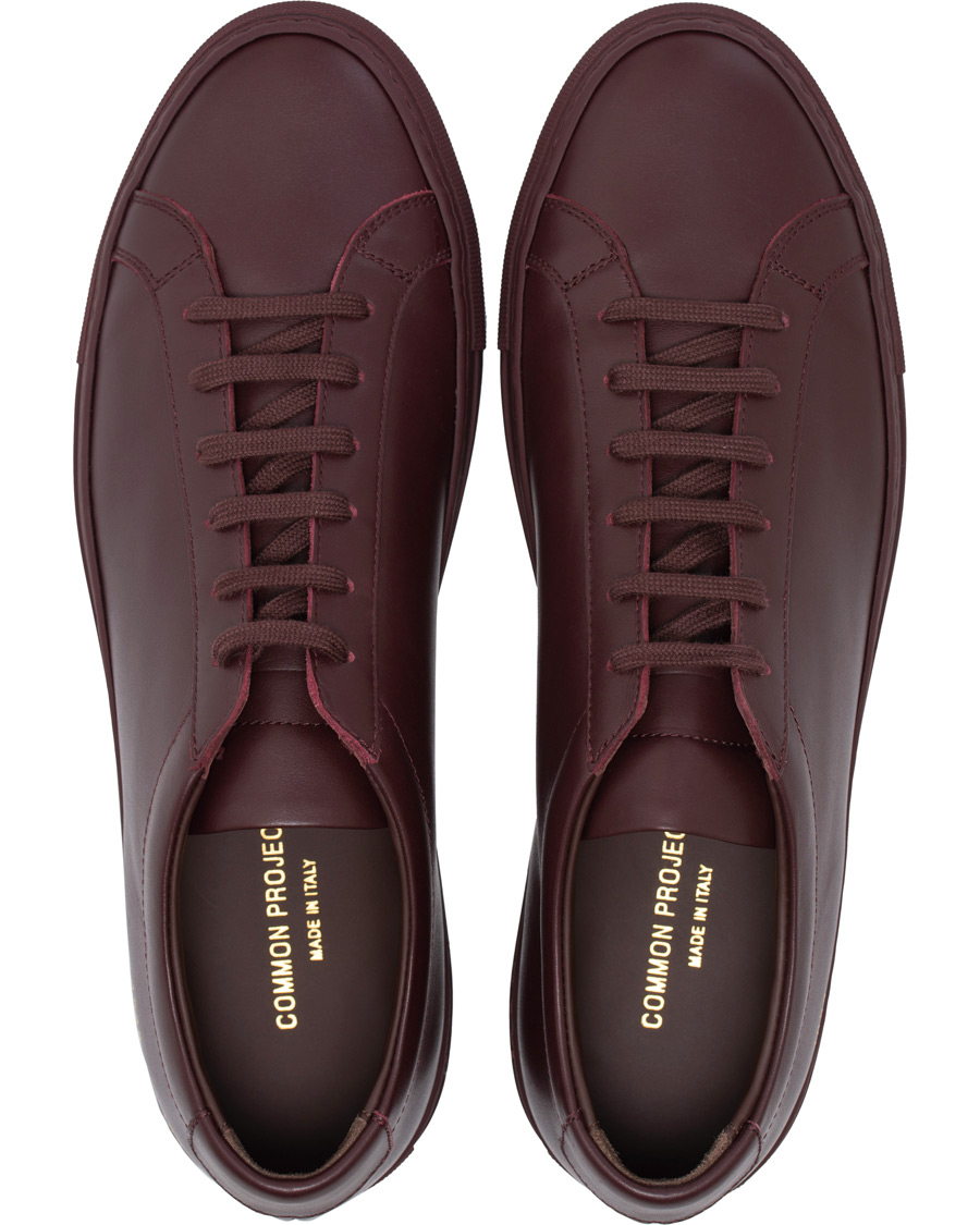 Homme | Common Projects Original Achilles Leather Sneaker Wine Red | Common Projects | Original Achilles Leather Sneaker Wine Red