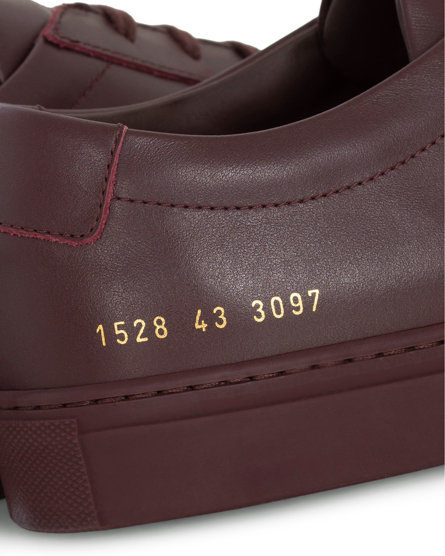 Homme | Common Projects Original Achilles Leather Sneaker Wine Red | Common Projects | Original Achilles Leather Sneaker Wine Red