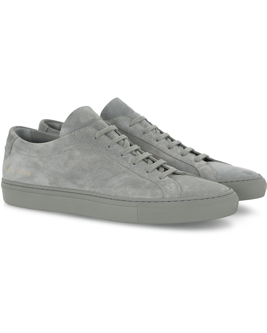 Heren | Common Projects Original Achilles Suede Sneaker Grey | Common Projects | Original Achilles Suede Sneaker Grey