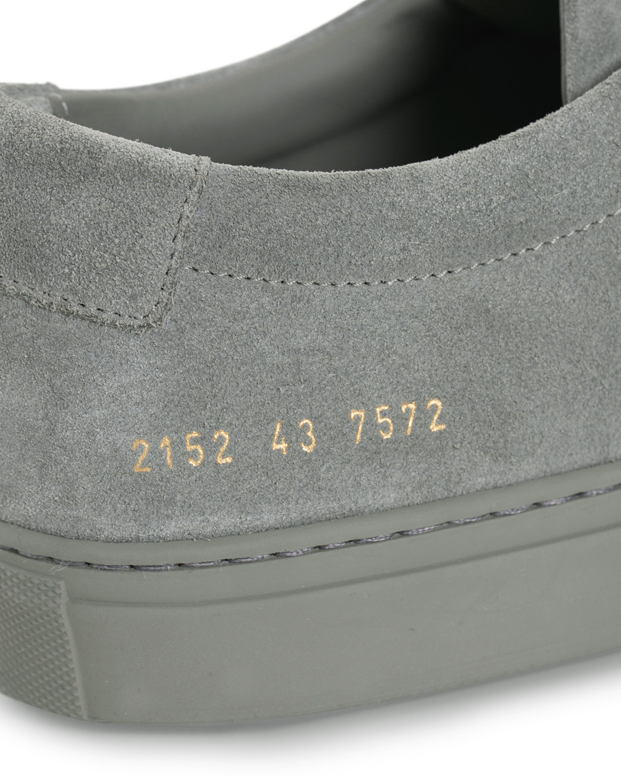 Heren | Common Projects Original Achilles Suede Sneaker Grey | Common Projects | Original Achilles Suede Sneaker Grey