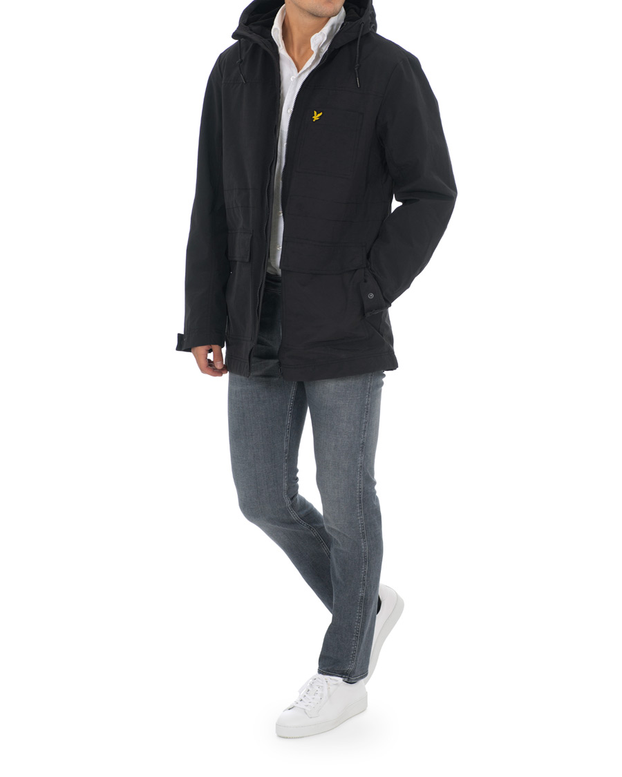 Homme | Manteaux Et Vestes | Lyle & Scott | Micro Fleece Lined Hooded Jacket True Black