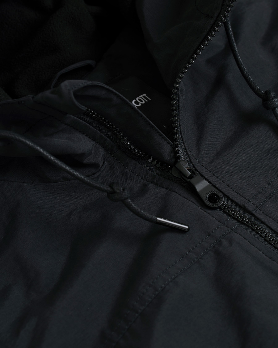 Homme | Manteaux Et Vestes | Lyle & Scott | Micro Fleece Lined Hooded Jacket True Black