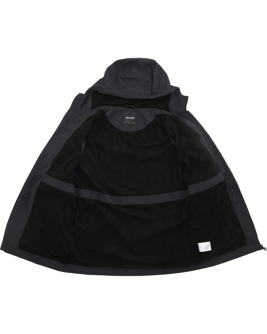 Homme | Manteaux Et Vestes | Lyle & Scott | Micro Fleece Lined Hooded Jacket True Black