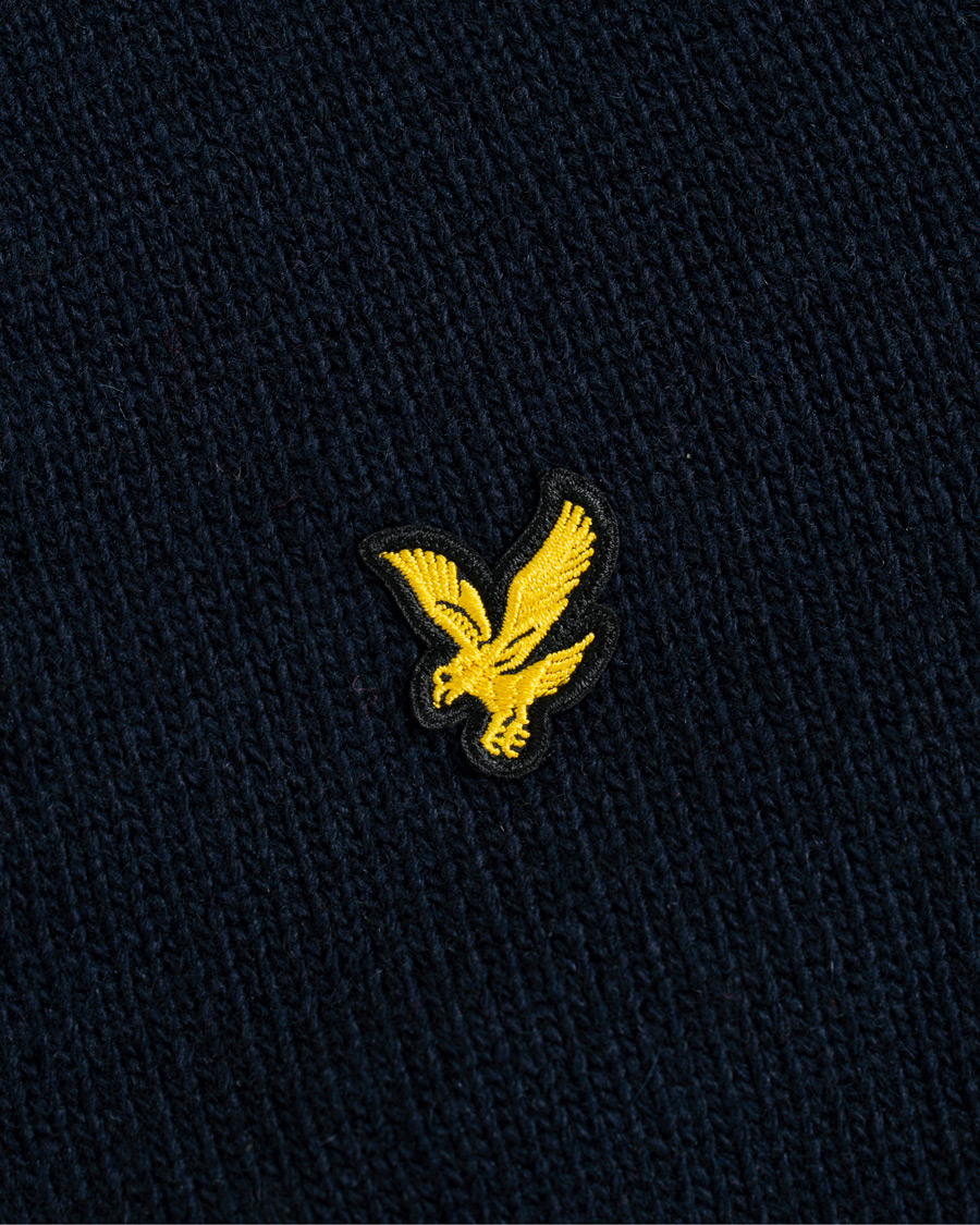 Heren | Truien | Lyle & Scott | Contrast Placket Cardigan Dark Navy