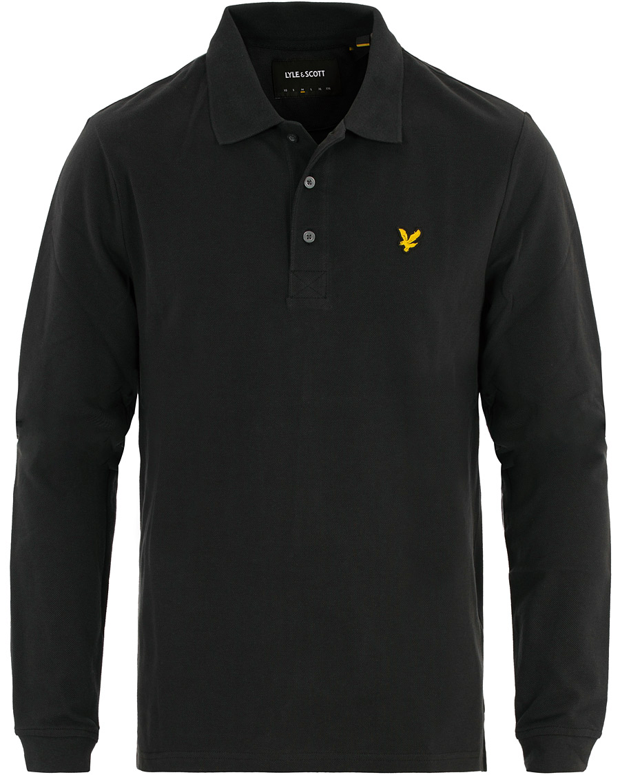 Homme | Pulls Et Tricots | Lyle & Scott | Long Sleeve Plain Polo True Black