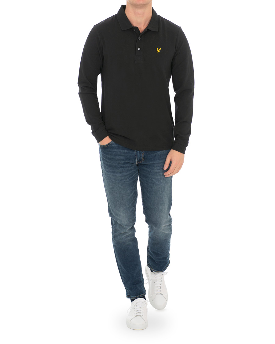 Homme | Pulls Et Tricots | Lyle & Scott | Long Sleeve Plain Polo True Black