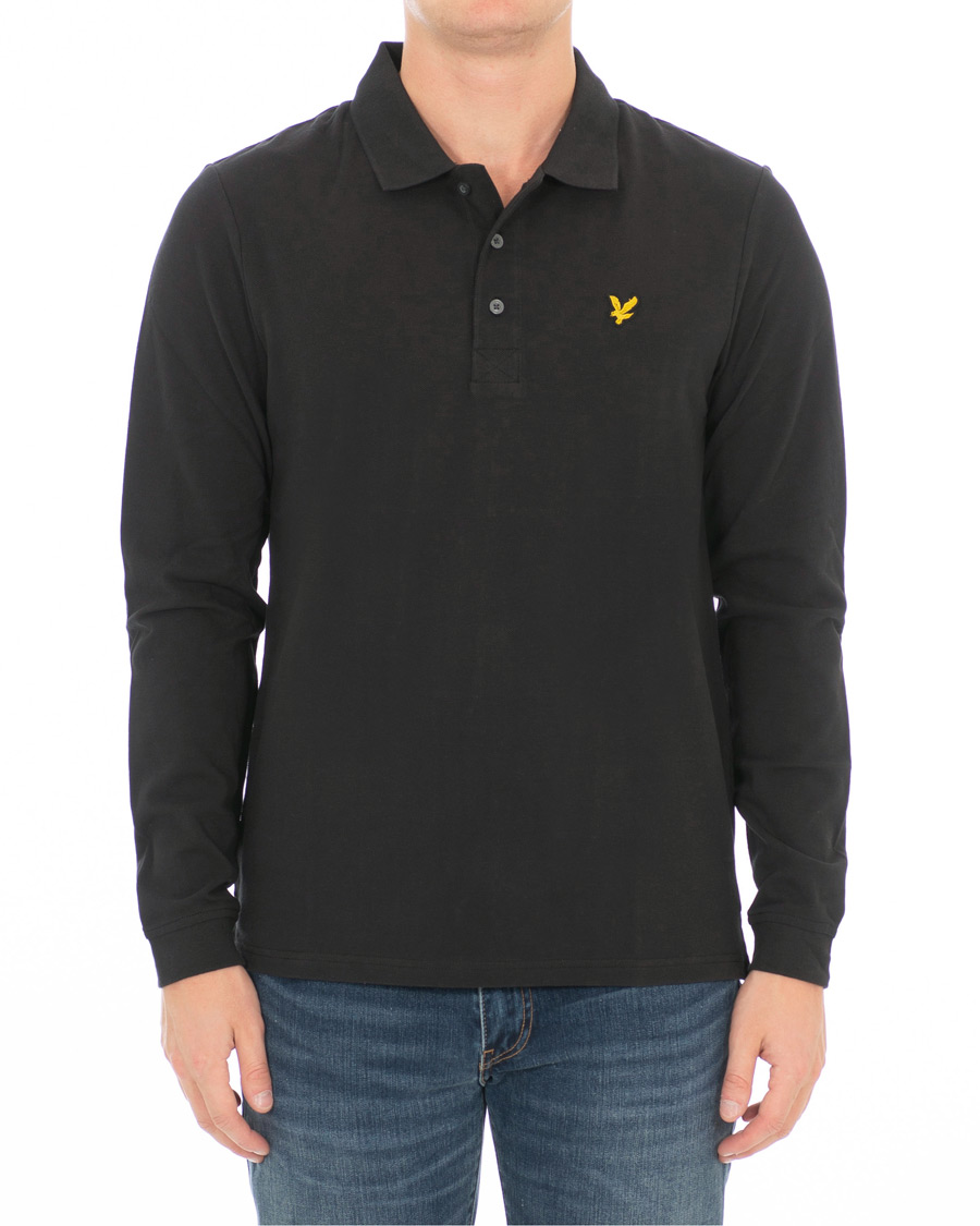 Homme | Pulls Et Tricots | Lyle & Scott | Long Sleeve Plain Polo True Black