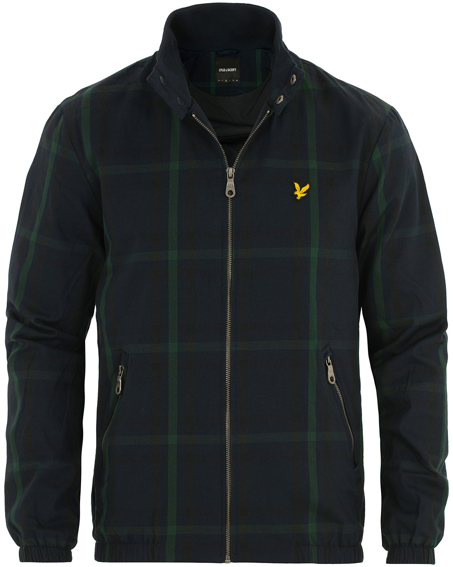 Homme | Manteaux Et Vestes | Lyle & Scott | Tartan Harrington Jacket Navy/Check
