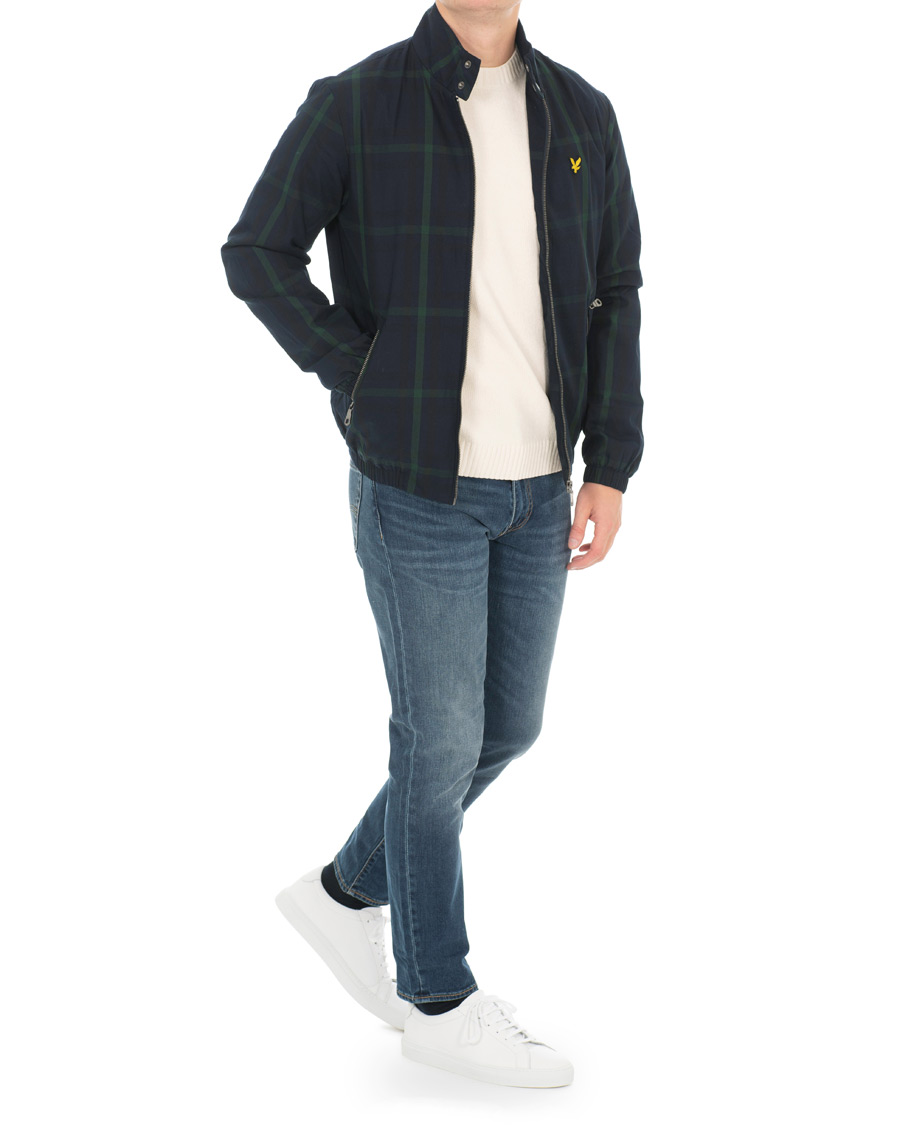 Homme | Manteaux Et Vestes | Lyle & Scott | Tartan Harrington Jacket Navy/Check