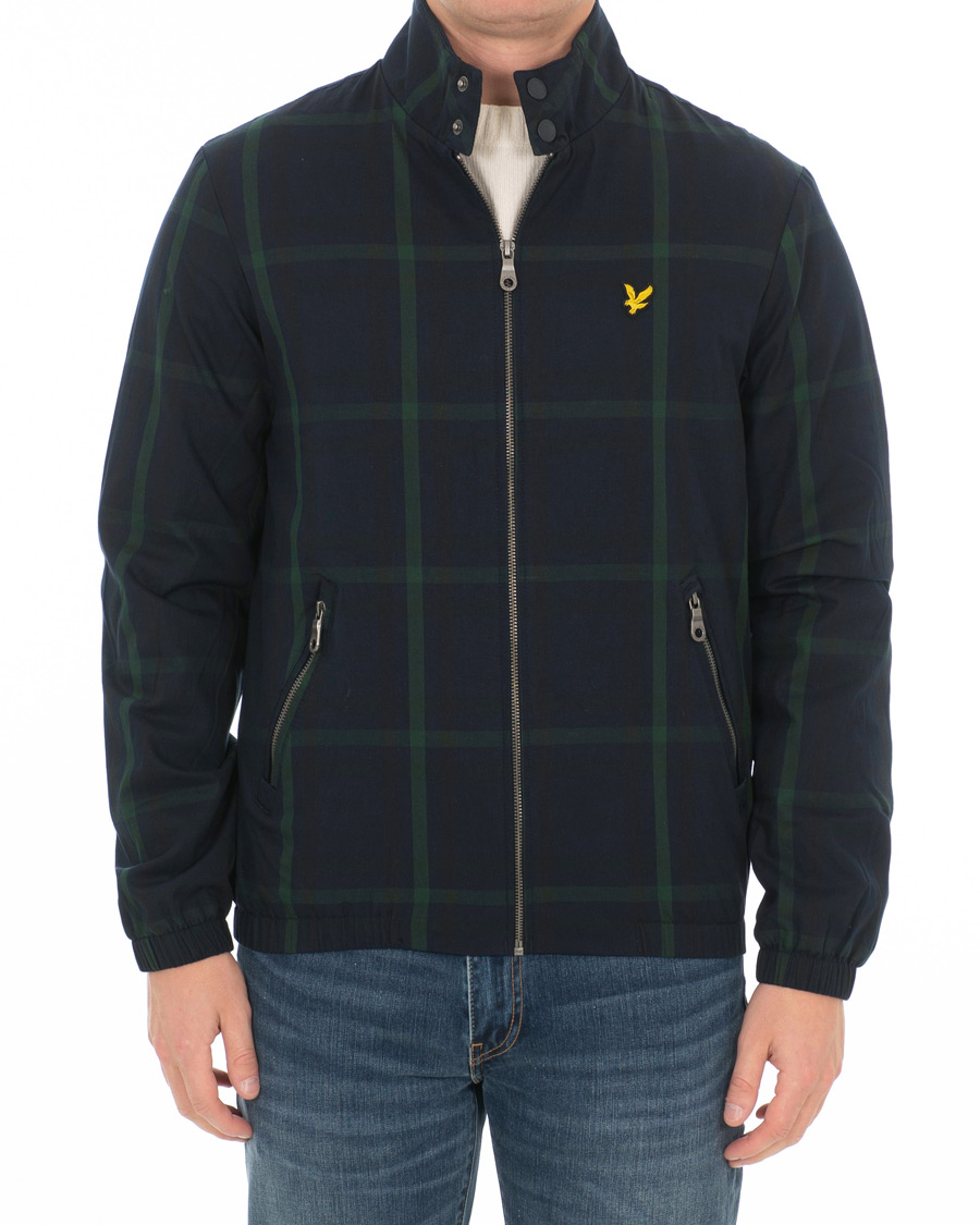Homme | Manteaux Et Vestes | Lyle & Scott | Tartan Harrington Jacket Navy/Check