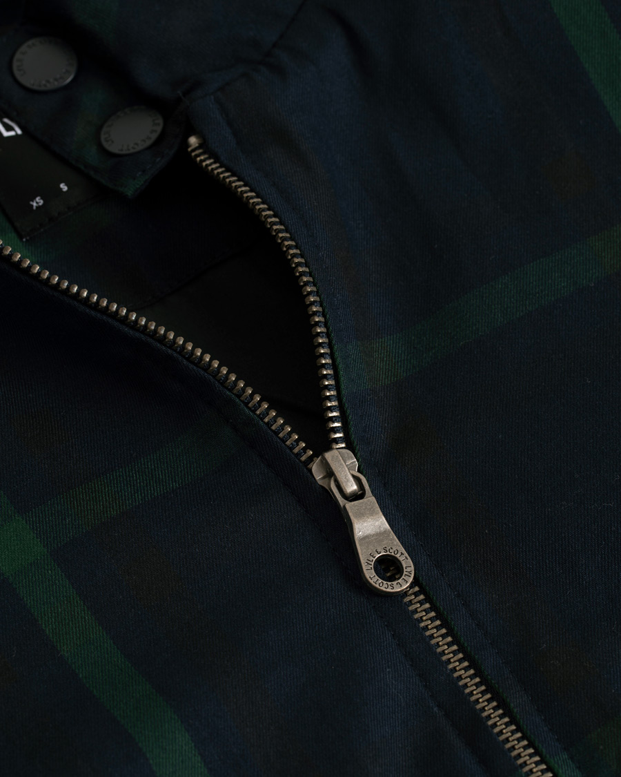 Homme | Manteaux Et Vestes | Lyle & Scott | Tartan Harrington Jacket Navy/Check