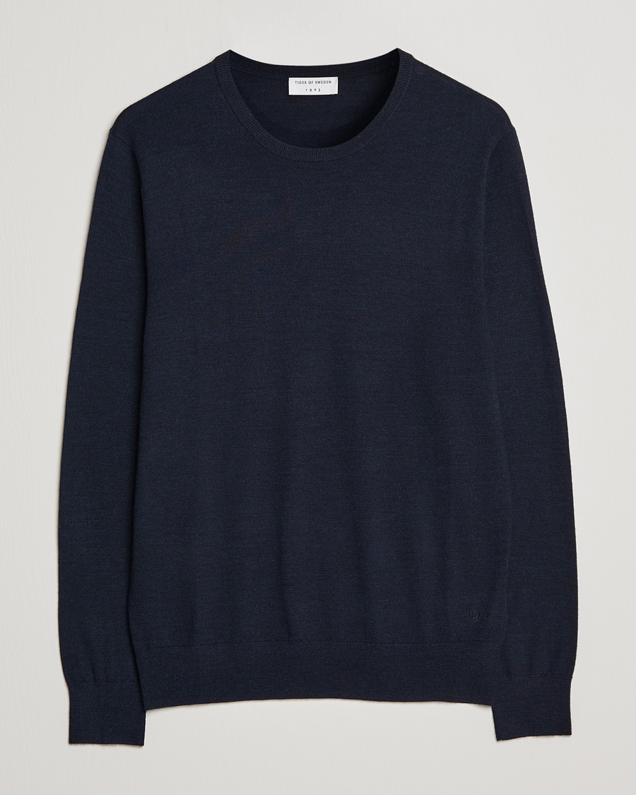 Homme | Pulls Et Tricots | Tiger of Sweden | Nichols Crew Neck Pullover Navy