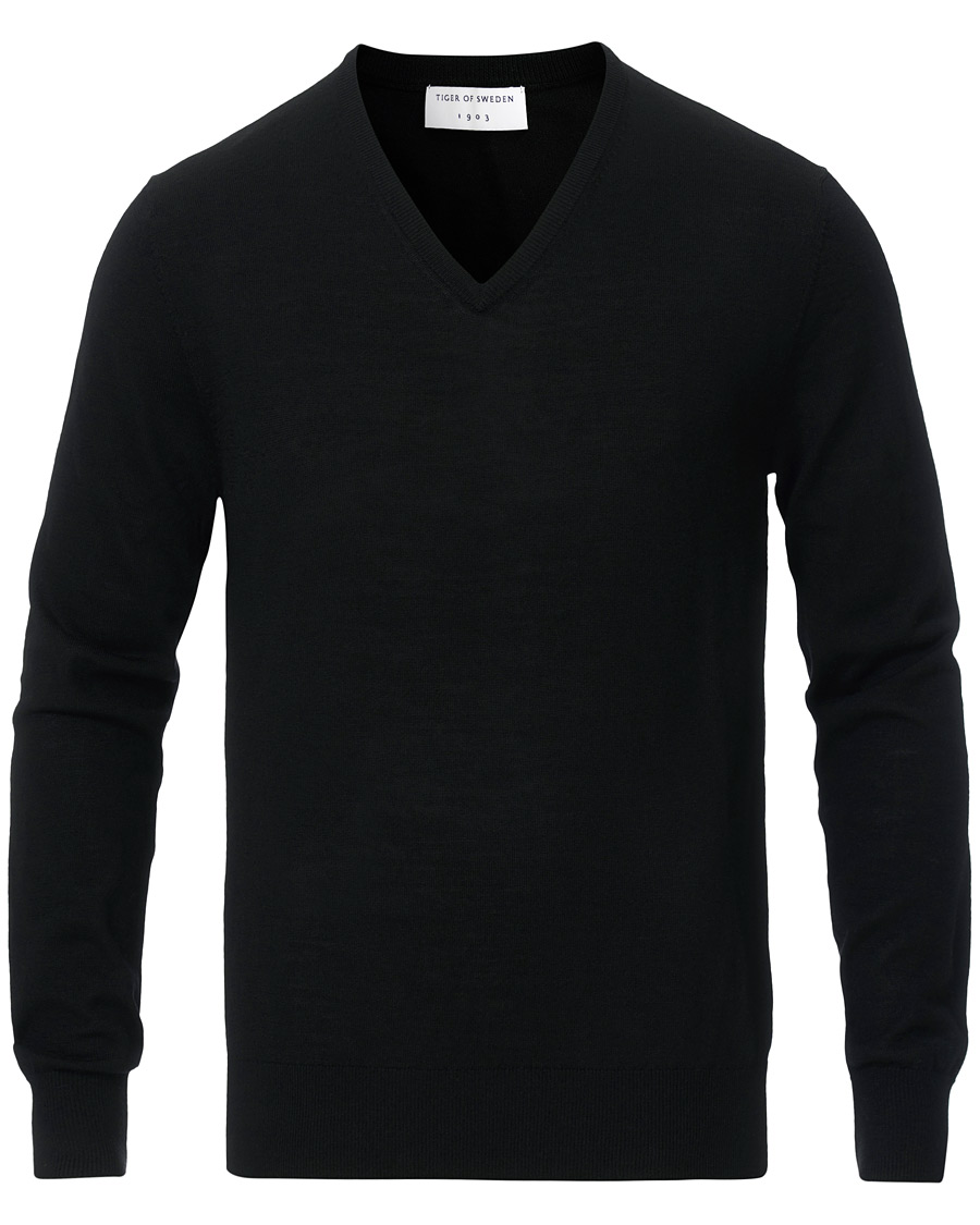 Homme | Pulls Et Tricots | Tiger of Sweden | Rael V-Neck Pullover Black