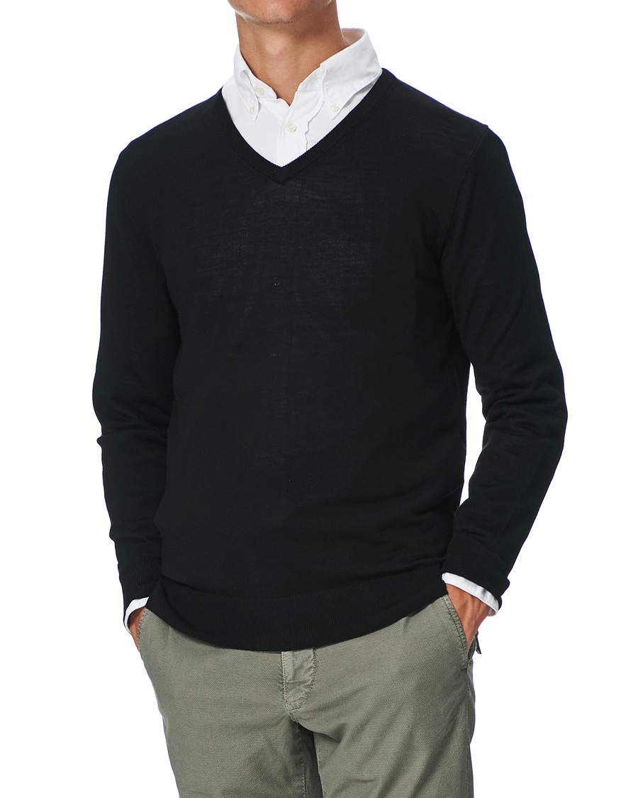 Homme | Pulls Et Tricots | Tiger of Sweden | Rael V-Neck Pullover Black