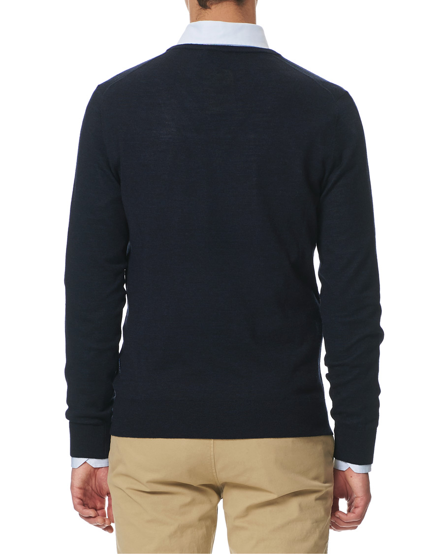 Heren | Truien | Tiger of Sweden | Rael V-Neck Pullover Navy