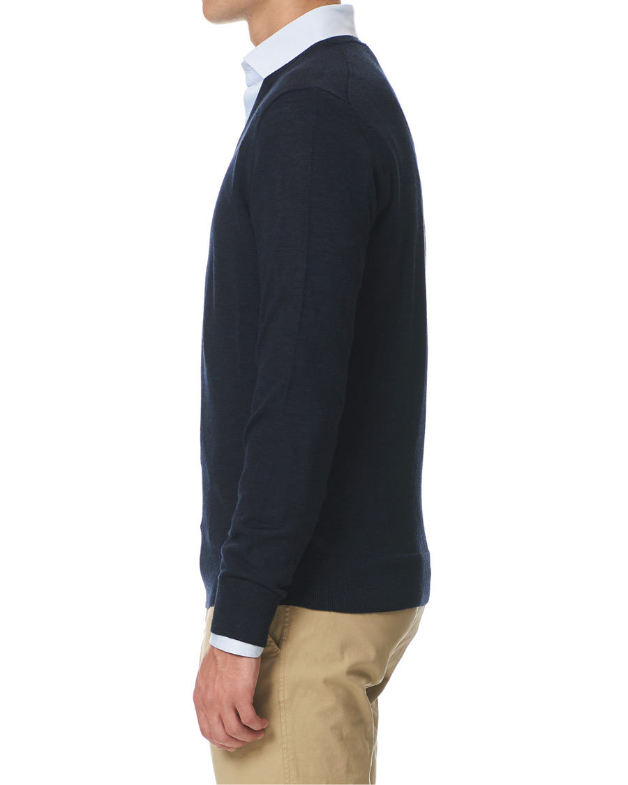 Heren | Truien | Tiger of Sweden | Rael V-Neck Pullover Navy