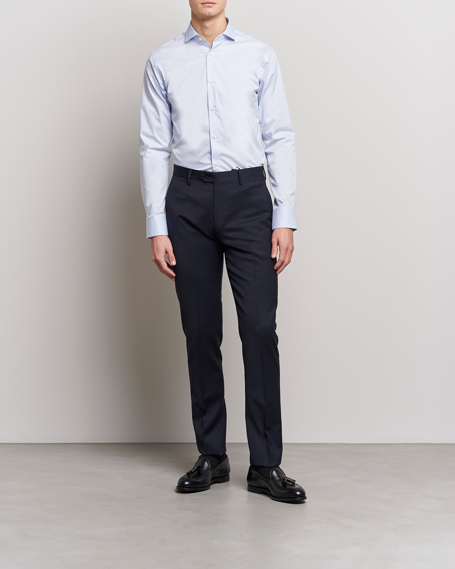 Homme | Chemises | Tiger of Sweden | Farell 5 Stretch Shirt Light Blue