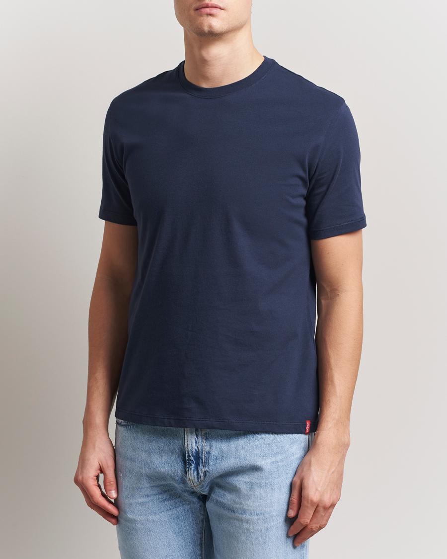 Heren | T-shirts | Levi's | 2-Pack Crew Neck T-Shirt Navy/White