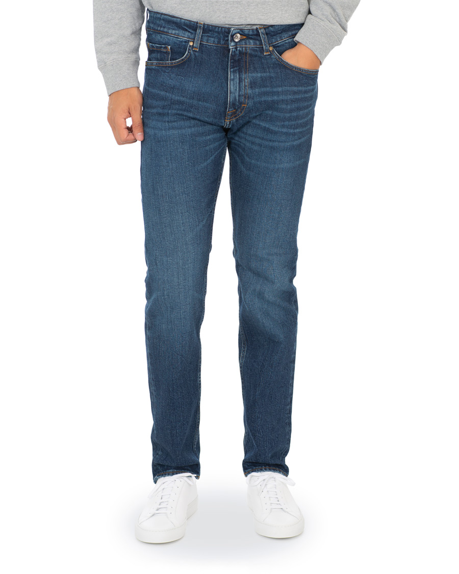 Heren | Jeans | Tiger of Sweden Jeans | Rex Stretch Jeans Medium Blue