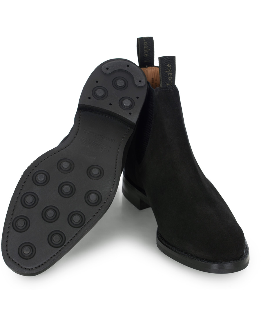 Heren | Loake 1880 Chatsworth Chelsea Boot Black Suede | Loake 1880 | Chatsworth Chelsea Boot Black Suede