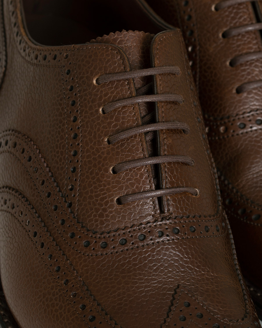 Homme | Loake 1880 Buckingham Brogue Dark Brown Grain Calf | Loake 1880 | Buckingham Brogue Dark Brown Grain Calf