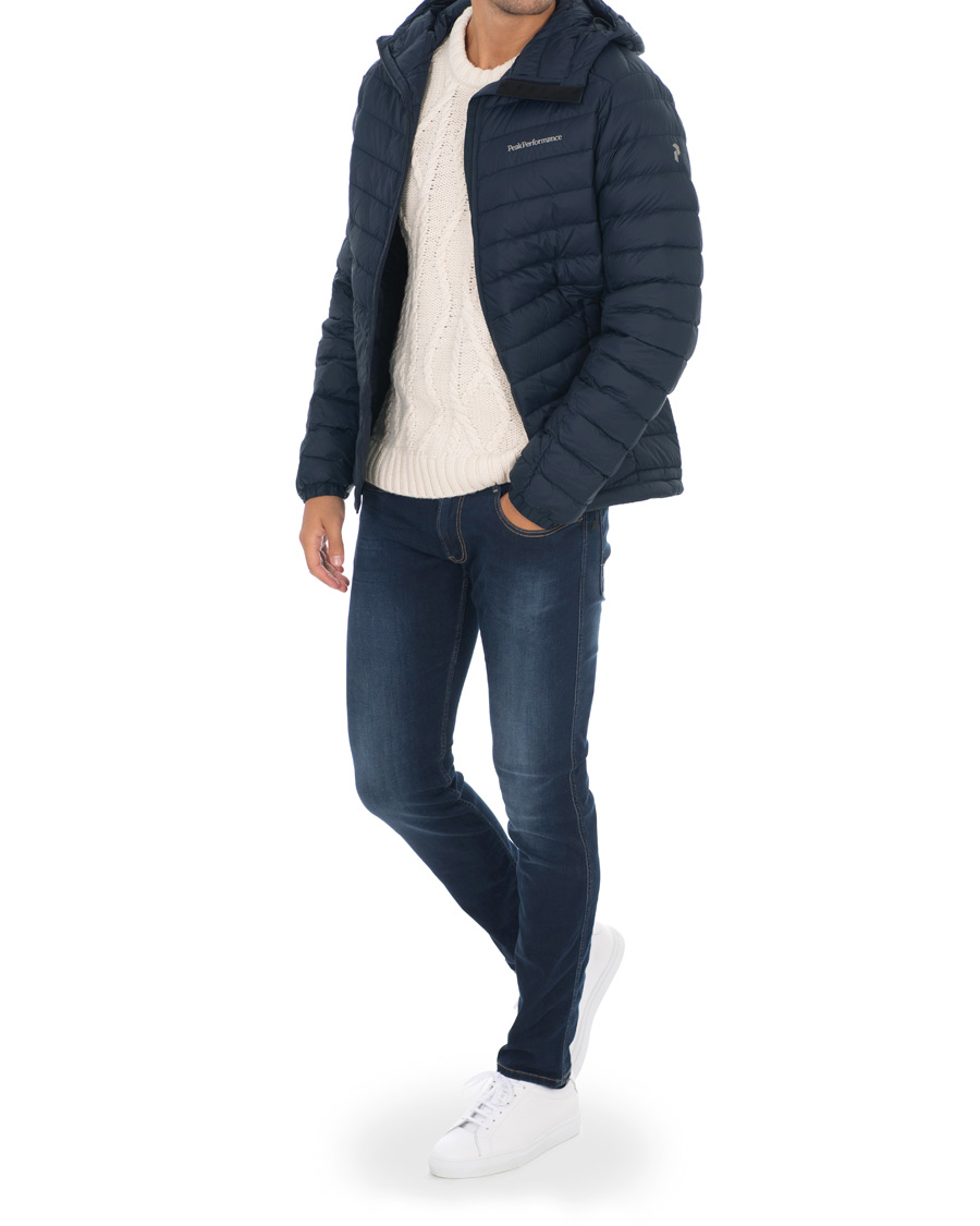 Homme | Manteaux Et Vestes | Peak Performance | Frost Down Hooded Jacket Blue Shadow