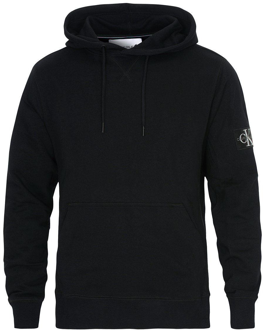 Heren | Truien | Calvin Klein Jeans | Monogram Sleeve Badge Hoodie Black
