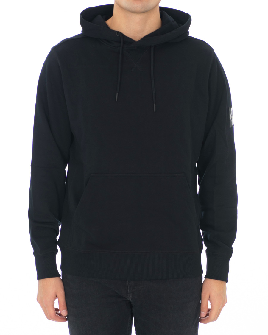 Heren | Truien | Calvin Klein Jeans | Monogram Sleeve Badge Hoodie Black