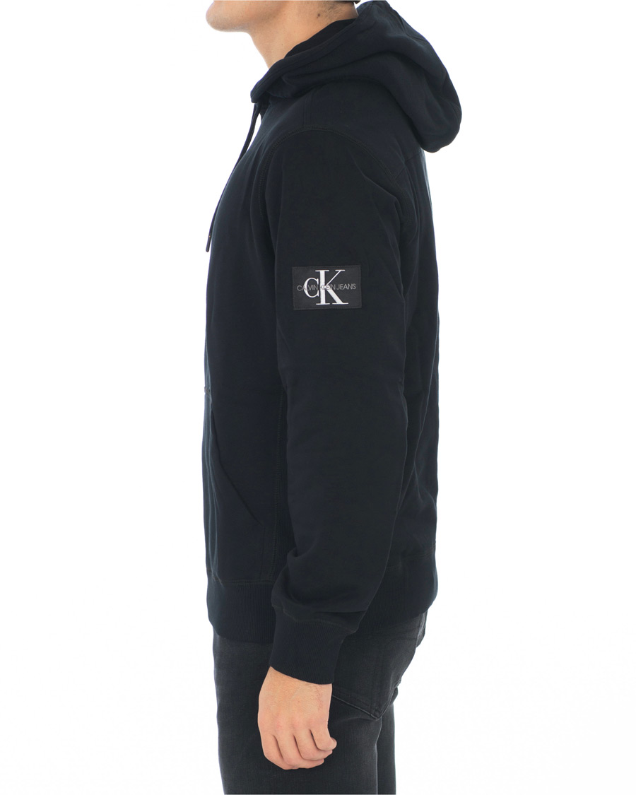Heren | Truien | Calvin Klein Jeans | Monogram Sleeve Badge Hoodie Black