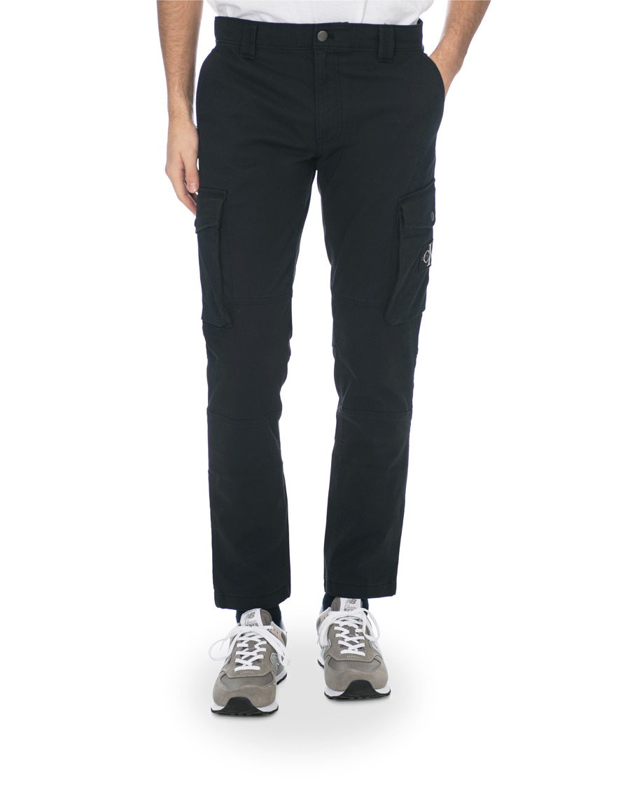 Homme | Pantalons | Calvin Klein Jeans | Skinny Washed Cargo Pants Black