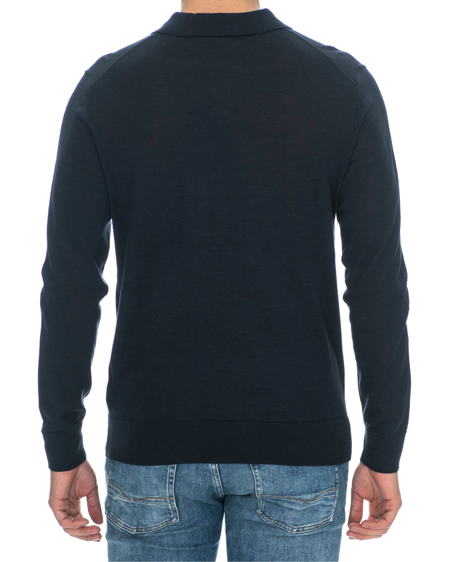 Homme | Pulls Et Tricots | J.Lindeberg | Luciano Wool/Silk Pullover Navy