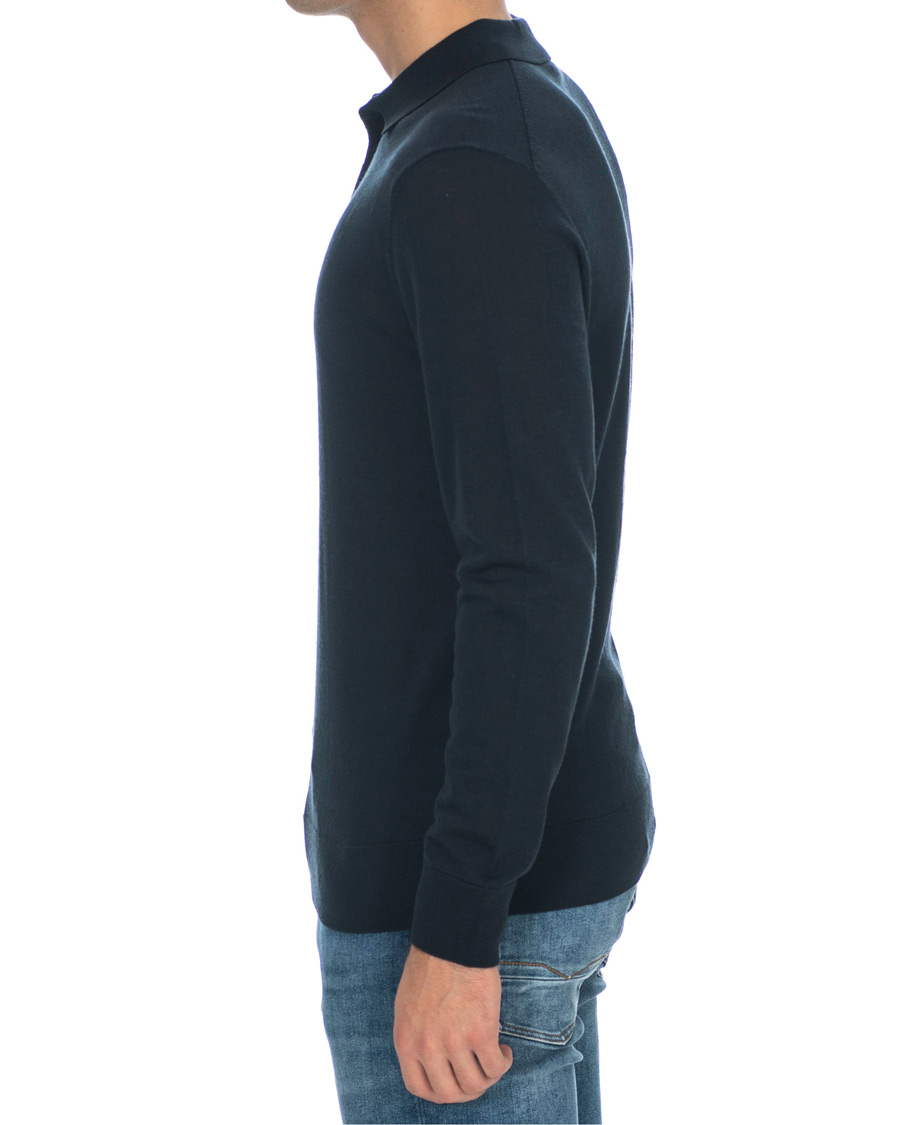 Homme | Pulls Et Tricots | J.Lindeberg | Luciano Wool/Silk Pullover Navy