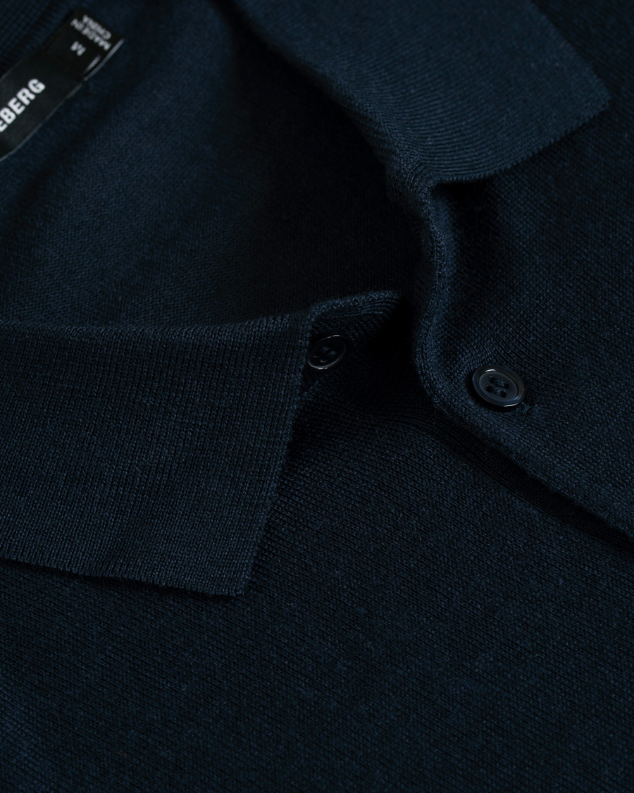 Homme | Pulls Et Tricots | J.Lindeberg | Luciano Wool/Silk Pullover Navy