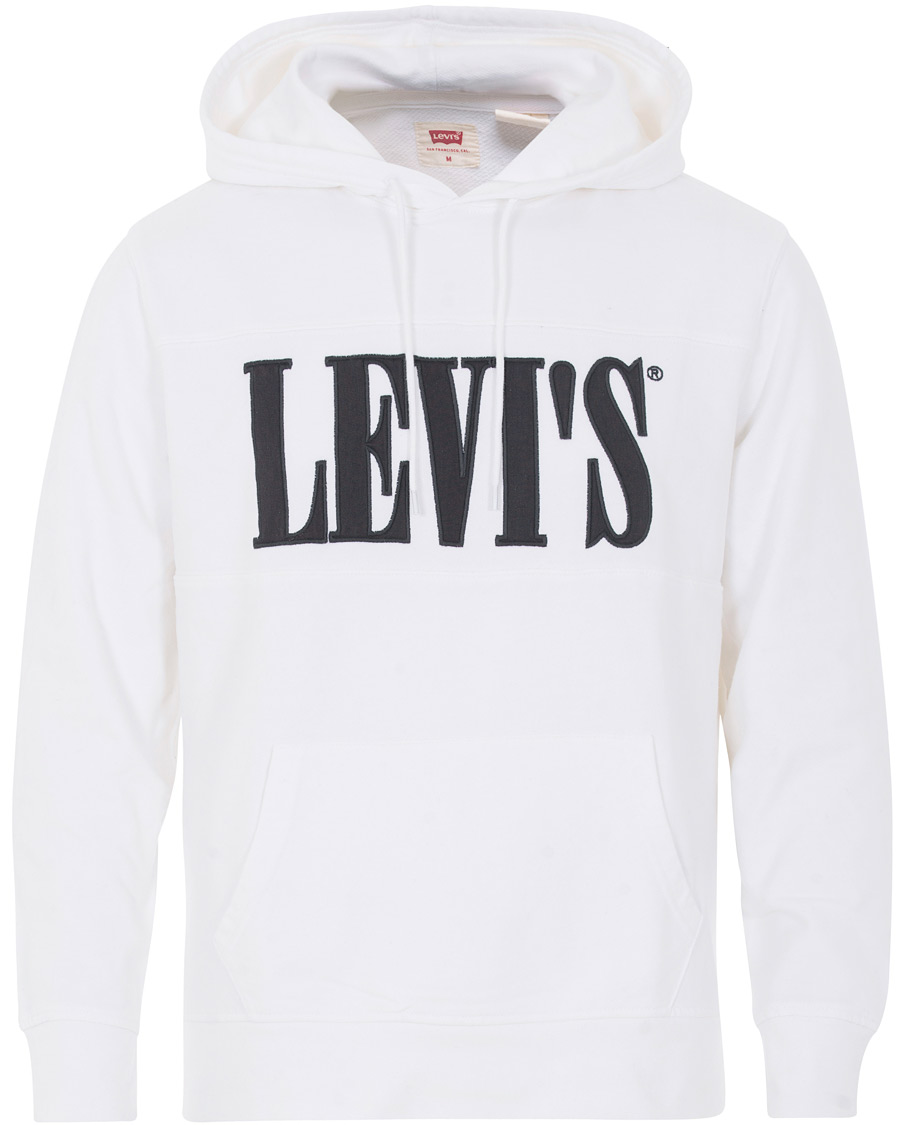Homme | Pulls Et Tricots | Levi's | Serif Pieced Pullover Hoodie White/Forged