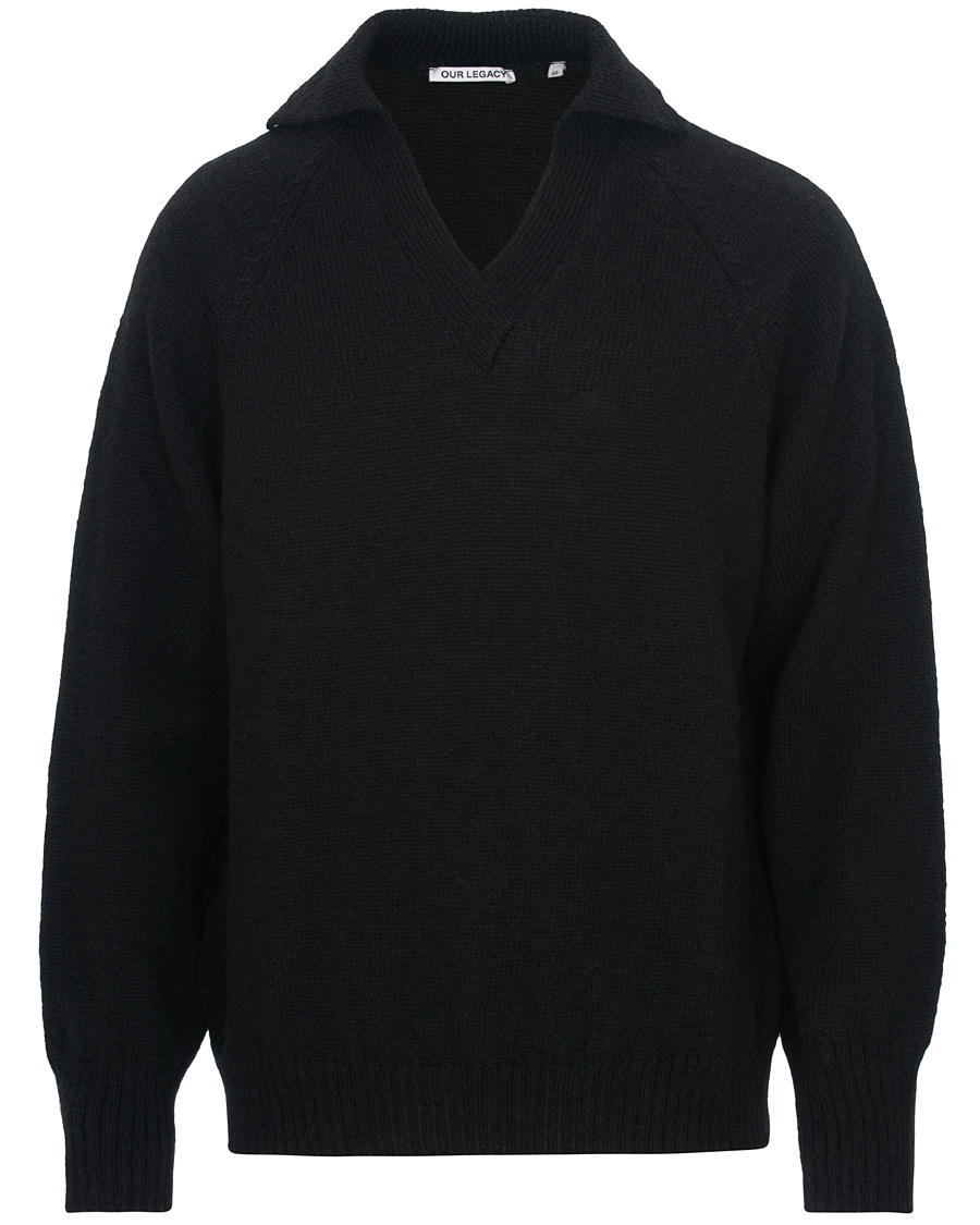 Homme | Pulls Et Tricots | Our Legacy | Big Knit Coarse Wool Sweater Black