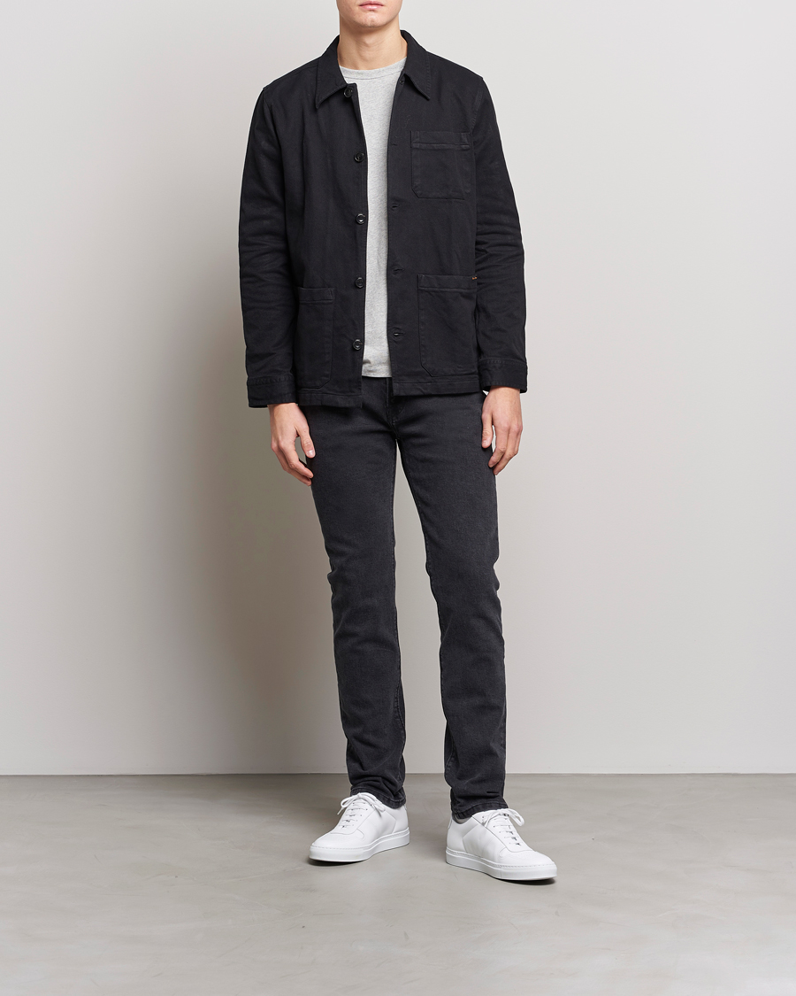 Homme | Jeans | Jeanerica | SM001 Slim Jeans Used Black