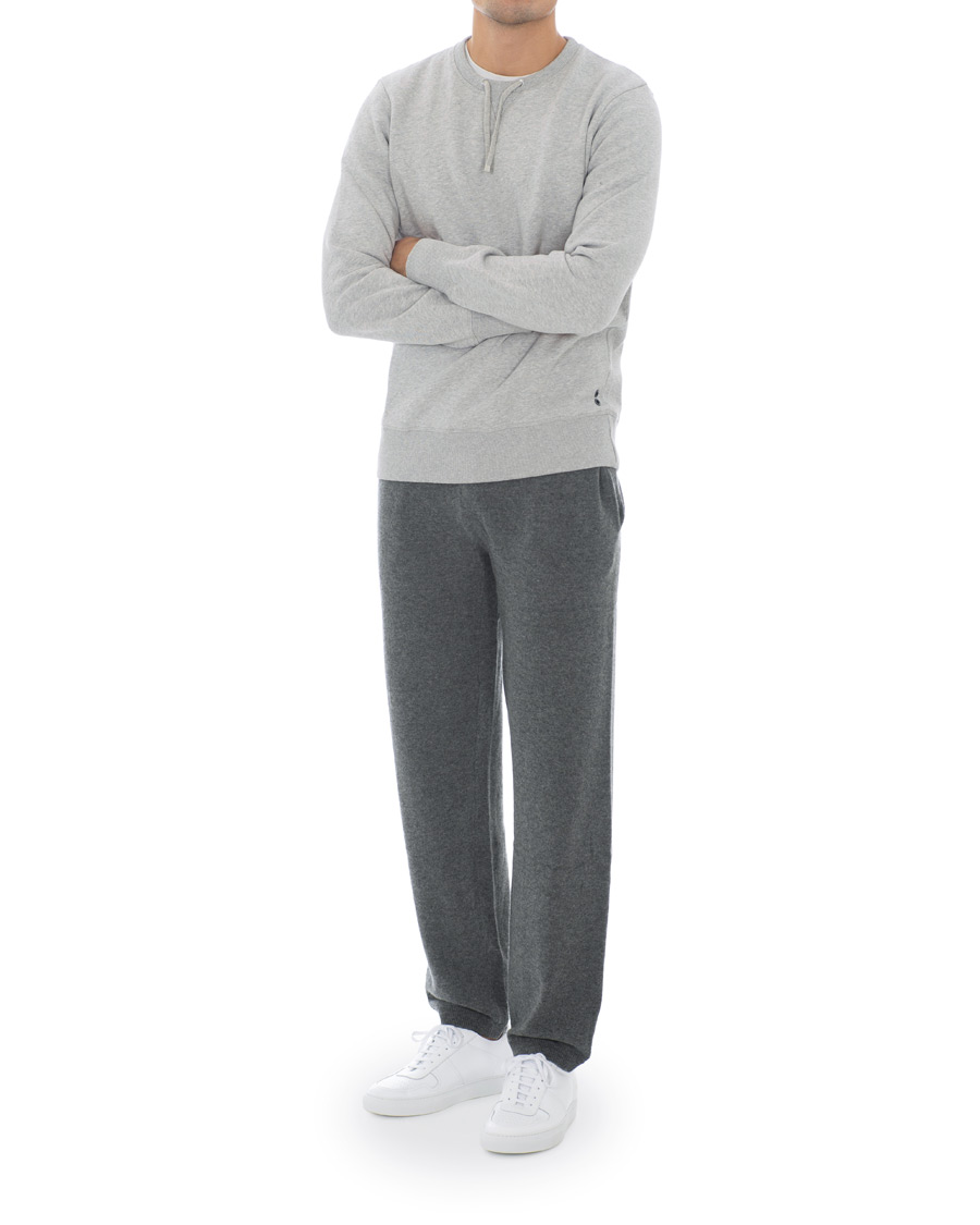 Heren | Truien | Ron Dorff | Drawstring Sweatshirt Grey Melange