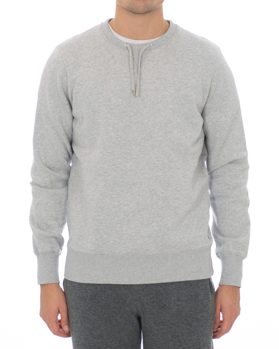 Heren | Truien | Ron Dorff | Drawstring Sweatshirt Grey Melange