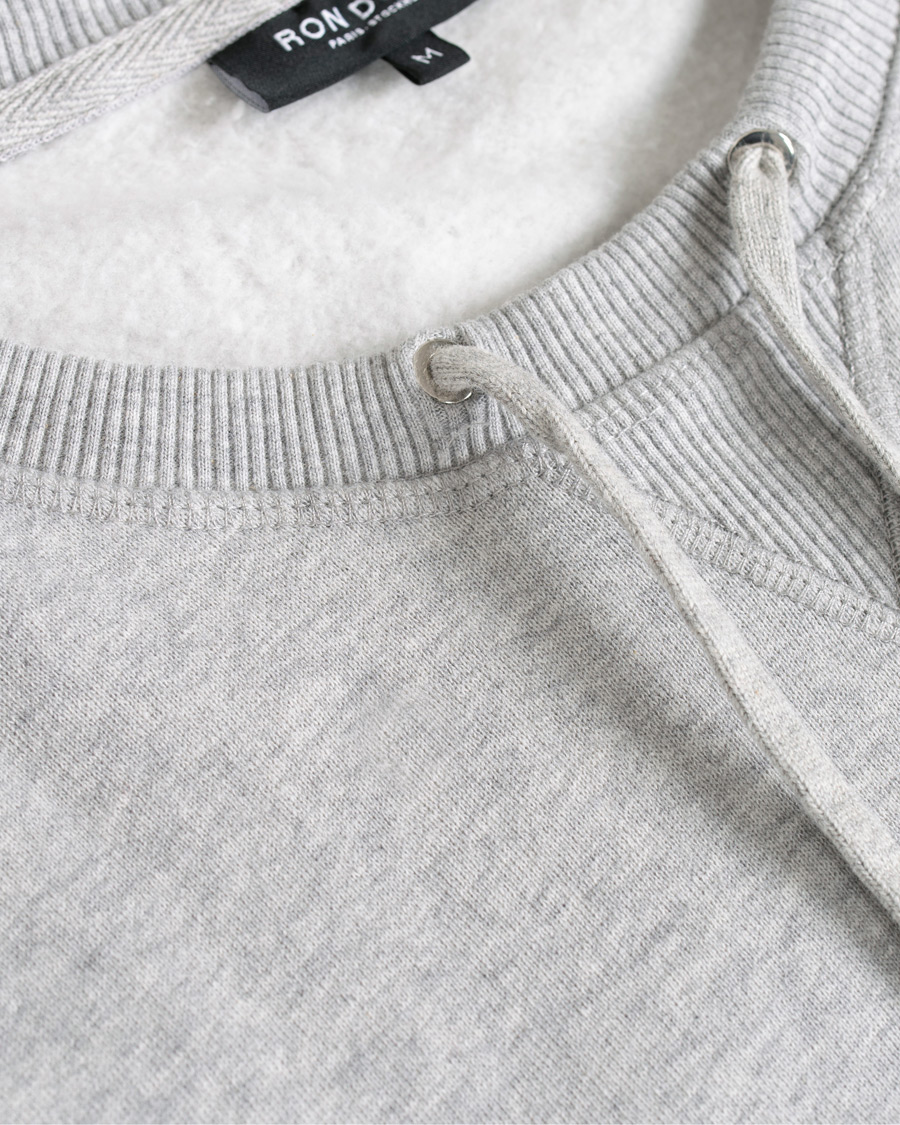 Heren | Truien | Ron Dorff | Drawstring Sweatshirt Grey Melange