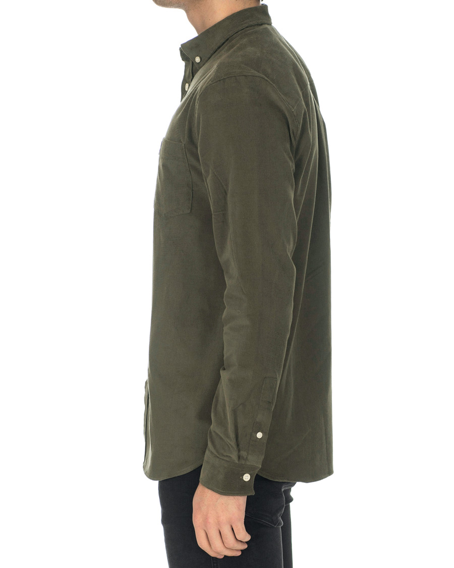 Homme | Chemises | Lyle & Scott | Baby Corduroy Shirt Olive Green
