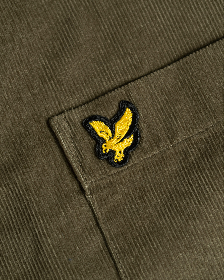 Homme | Chemises | Lyle & Scott | Baby Corduroy Shirt Olive Green