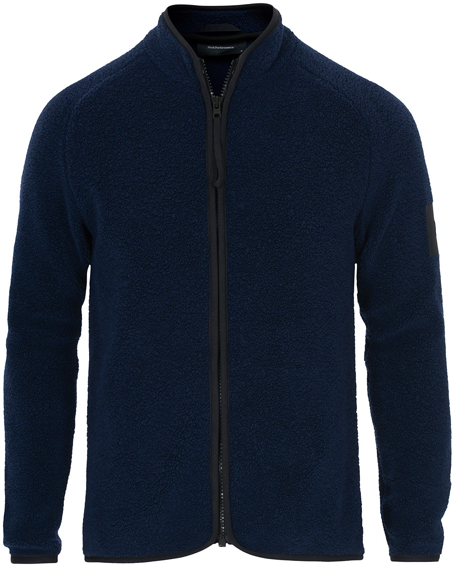 Heren | Truien | Peak Performance | Ted Full Zip Fleece Salute Blue